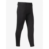 Black lemieux junior pro breeches with tapered lower leg and subtle stitching in a sleek, form-fitting design