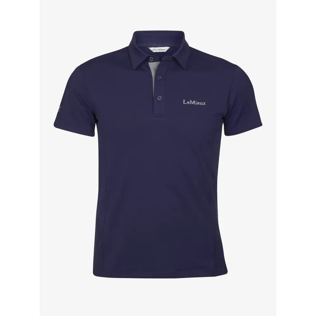 LeMieux Junior Pro Polo Shirt Navy 3 - 4 Years Polo Shirts & T Shirts Barnstaple Equestrian Supplies