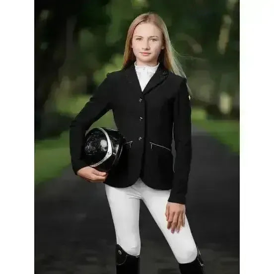 LeMieux Junior Pro Show Jacket Black 7-8 Years Black Show Jackets