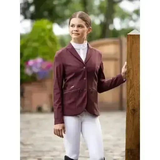 LeMieux Junior Pro Show Jacket Burgundy 7-8 Years Burgundy Show Jackets