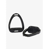 Black lemieux junior vector balance stirrup with sleek modern design and textured grip surface for juniors