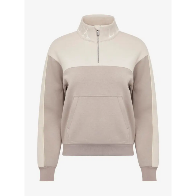 Lemieux Kali Quarter Zip Sweat Ash/Stone - UK 6 / Ash / Stone - Jumpers & Hoodies