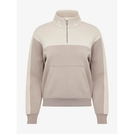 Lemieux Kali Quarter Zip Sweat Ash/Stone UK 6 Ash / Stone Jumpers & Hoodies