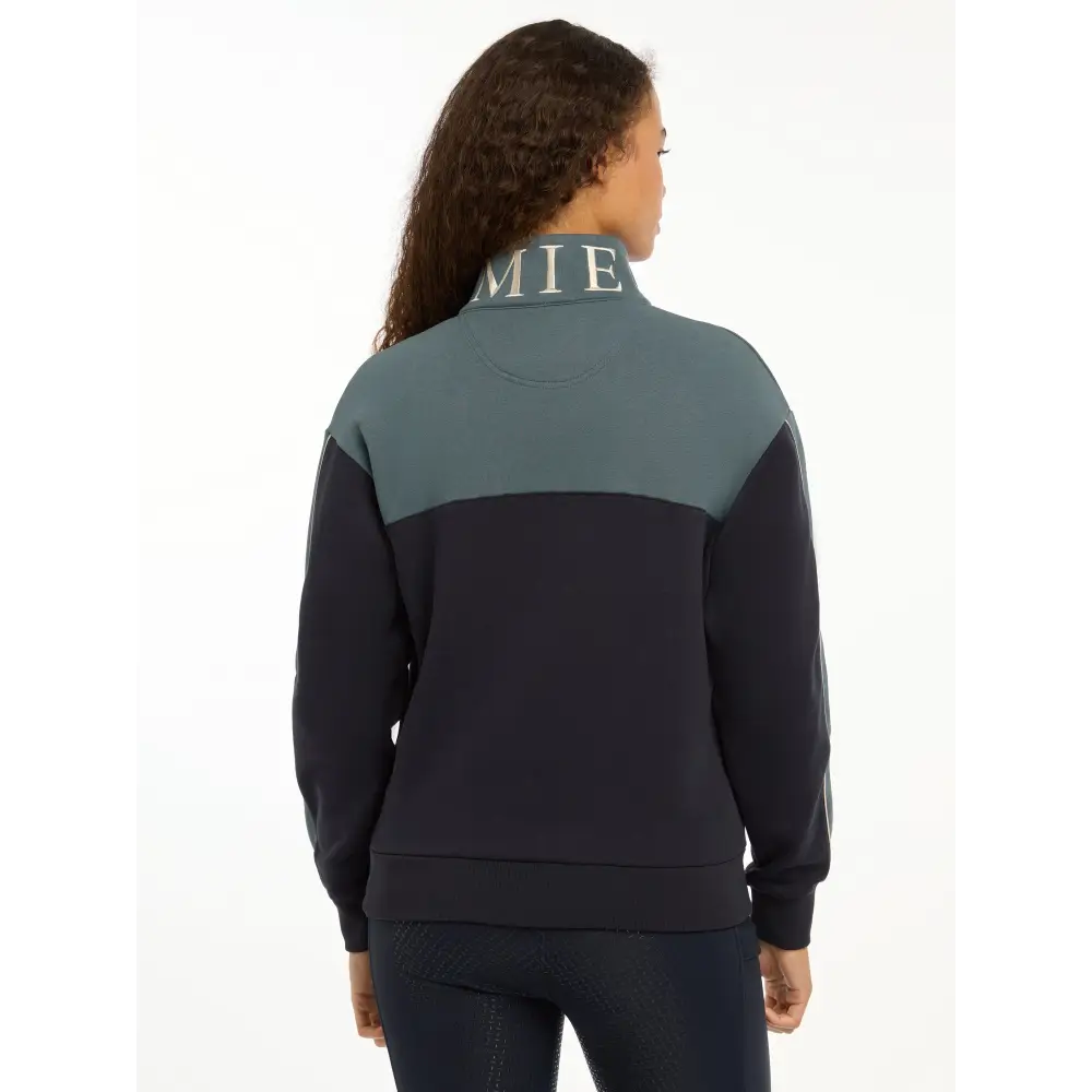 Lemieux Kali Quarter Zip Sweat Navy/Petrol - Jumpers & Hoodies