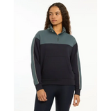 Lemieux Kali Quarter Zip Sweat Navy/Petrol UK 6 Navy / Petrol Jumpers & Hoodies