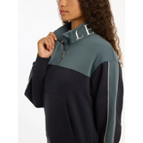 Lemieux Kali Quarter Zip Sweat Navy/Petrol UK 6 Navy / Petrol Jumpers & Hoodies