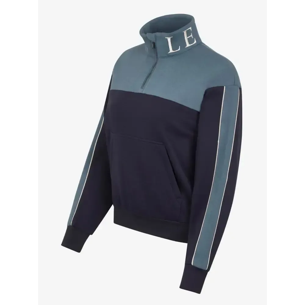 Lemieux Kali Quarter Zip Sweat Navy/Petrol UK 6 Navy / Petrol Jumpers & Hoodies