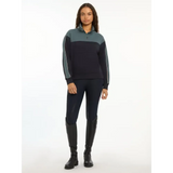Lemieux Kali Quarter Zip Sweat Navy/Petrol UK 6 Navy / Petrol Jumpers & Hoodies