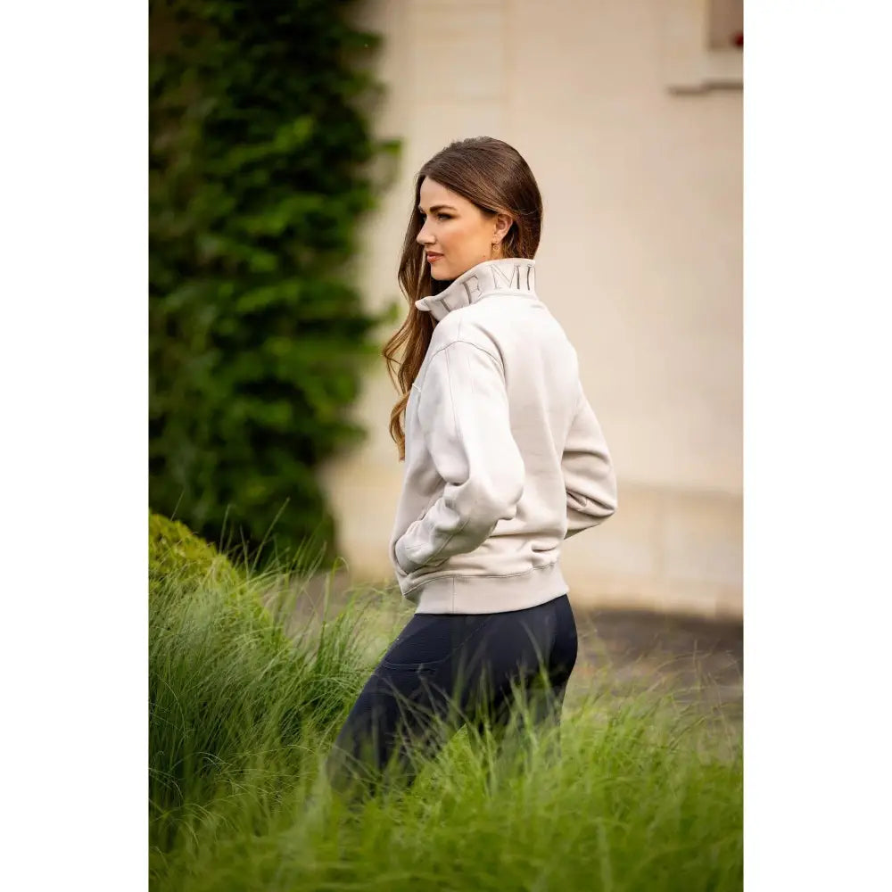 Lemieux Kali Quarter Zip Sweat Stone 6 Jumpers & Hoodies Barnstaple Equestrian Supplies