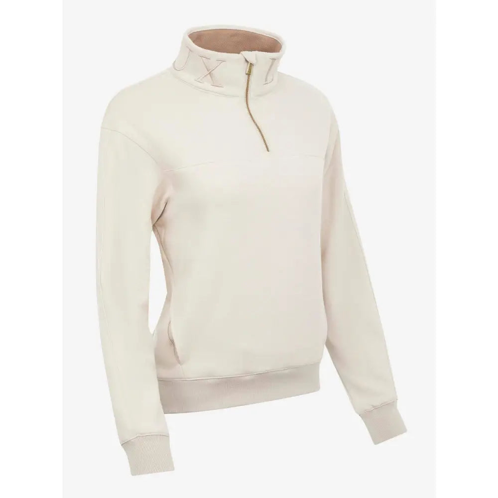 Lemieux Kali Quarter Zip Sweat Stone 6 Jumpers & Hoodies Barnstaple Equestrian Supplies