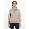 Lemieux Keira Quarter Neck Sweat Almond Almond UK 6 Jumpers