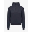 Dark gray lemieux keira quarter neck sweat with ribbed collar cuffs and hem perfect for casual wear