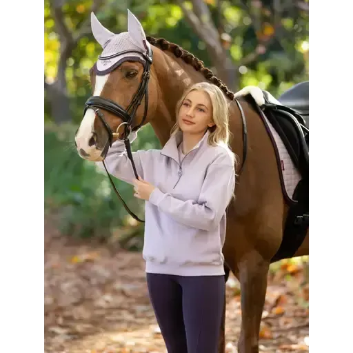 Lemieux Keira Quarter Zip Sweat Lilac Lilac UK 6 Jumpers