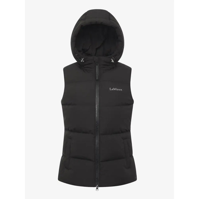 LeMieux Kenza Puffer Gilet Black Black 08 Coats & Jackets Barnstaple Equestrian Supplies