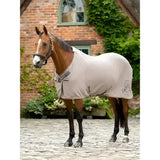 A beige breathable mesh lemieux pecan horse blanket with textured pattern and reinforced stitching kudos bamboo cooler