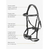 LeMieux Kudos Clear Arc Bridle Black/Silver Pony Black/Silver Bridles