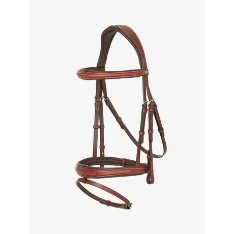LeMieux Kudos Competition Flash Bridle Chestnut Chestnut Pony Flash Bridles