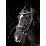 LeMieux Kudos Contour Flash Bridle Brown Brown Pony Flash Bridles