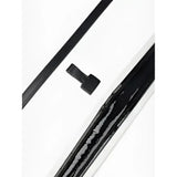 Black patent leather zipper pull with glossy finish on lemieux kudos double bridle black white high-quality pre-oiled italian leather