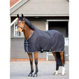 Dark gray lemieux kudos hybrid cooler with white trim black buckles and rugos logo supports key muscle groups