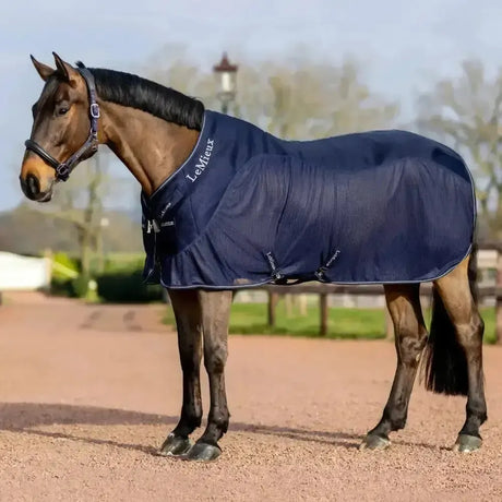 LeMieux Kudos Mesh Sports Cooler Rug Navy 5'6" Cooler Rugs