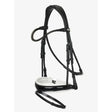 LeMieux Kudos Patent Dressage Bridle Black/White Pony Black/White Bridles
