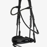 LeMieux Kudos Patent Rolled Dressage Bridle Black / Black Pony Bridles