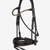 LeMieux Kudos Patent Rolled Dressage Bridle Black / Black Pony Bridles