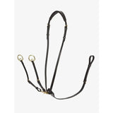 LeMieux Kudos Running Martingale Brown / Brass Pony Breastplates & Martingales