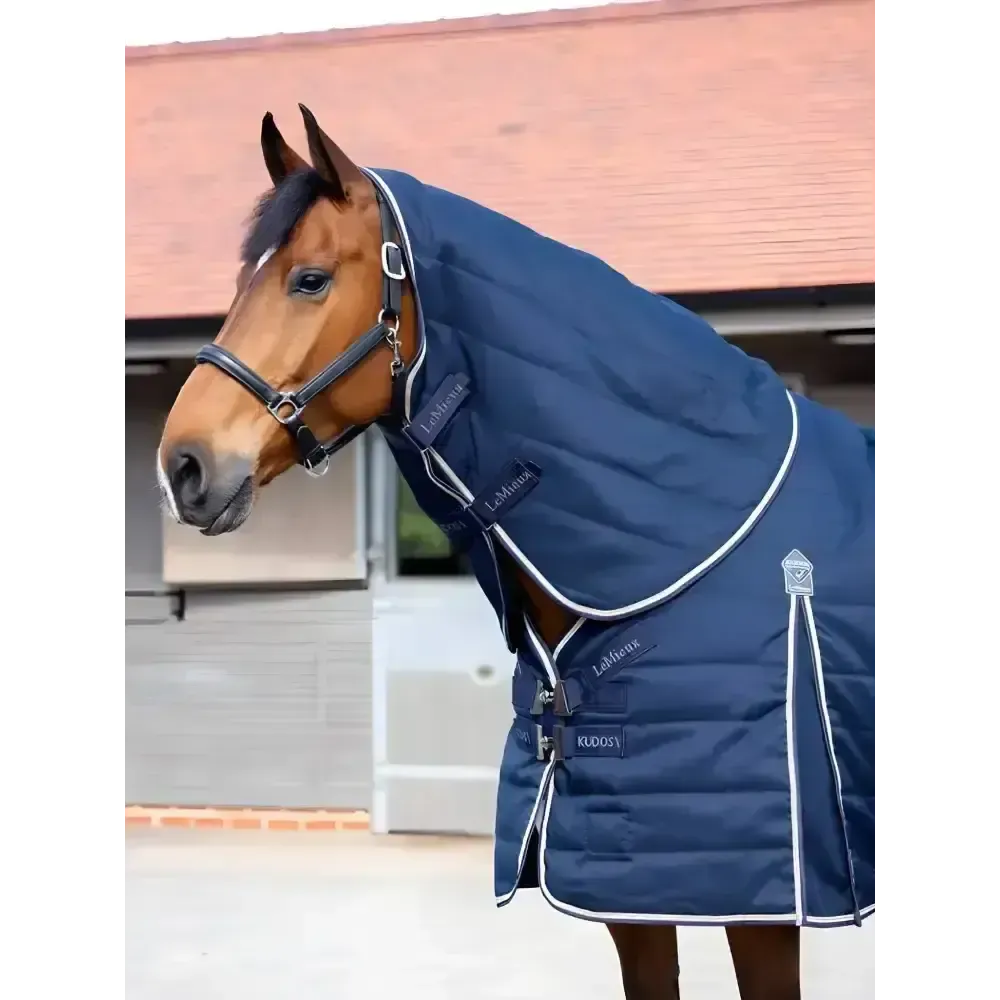 Lemieux Kudos Stable Neck Cover 100g Navy Small Navy Stable Rugs