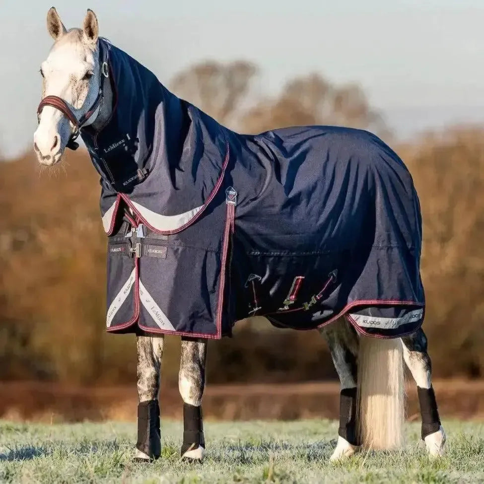 LeMieux Kudos Turnout Rug 100g Detachable Neck With Liner System Navy 5'9" Turnout Rugs