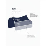 A three-layered insulated lemieux kudos turnout rug 100g in navy blue gray and light gray for horses