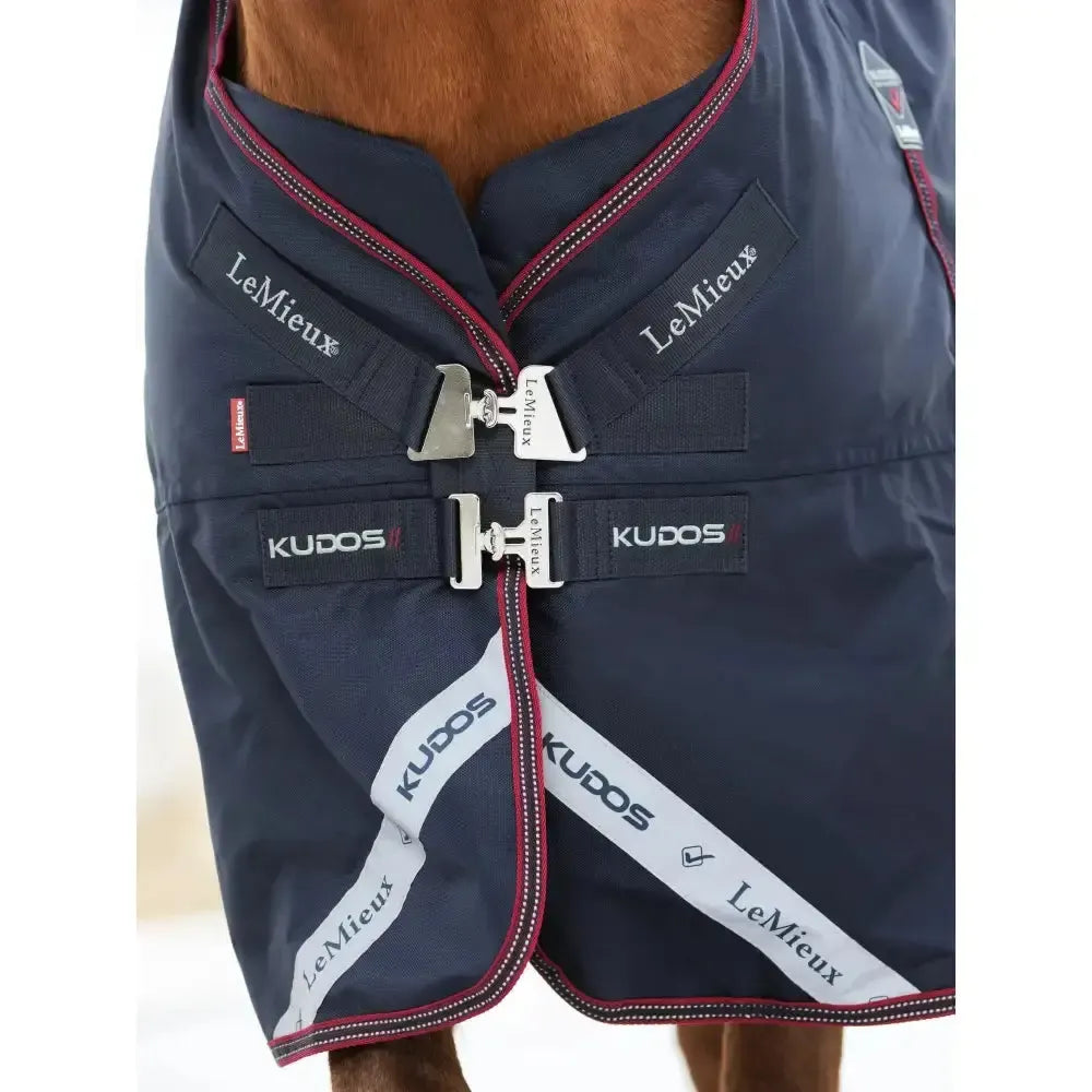 LeMieux Kudos Turnout Rug 200g Navy Detachable Neck With Liner System 5'9" Turnout Rugs
