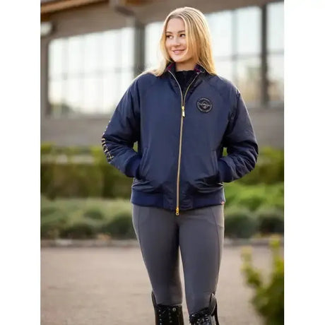 LeMieux Ladies Elite Crew Jacket Navy UK 10 Navy Blouson Jackets