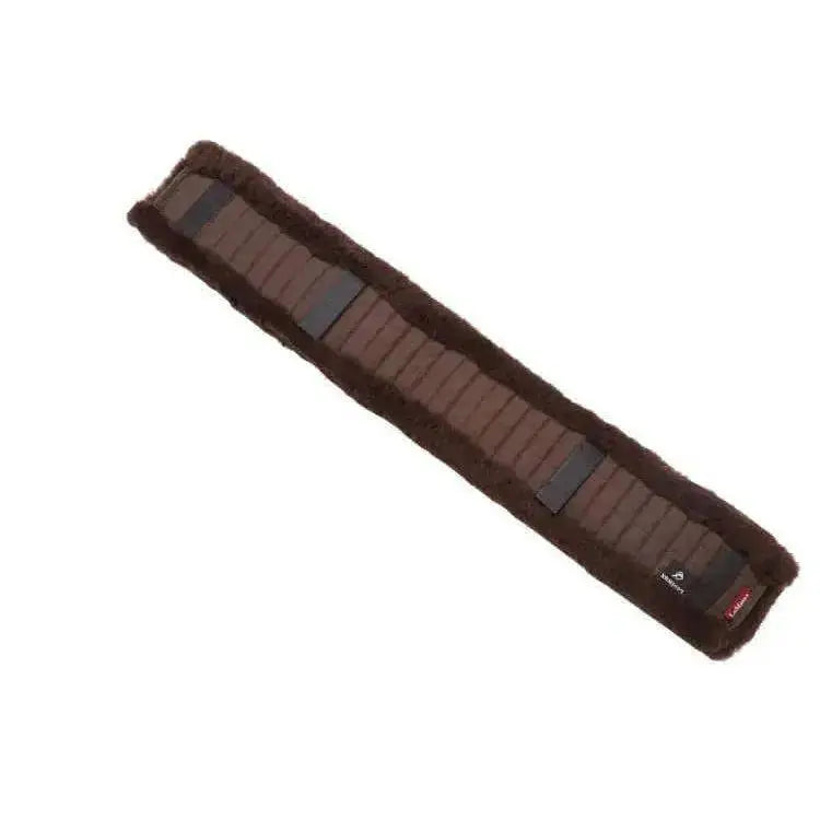 LeMieux Lambswool GP Girth Cover Brown/Brown Brown Large Girths Barnstaple Equestrian Supplies