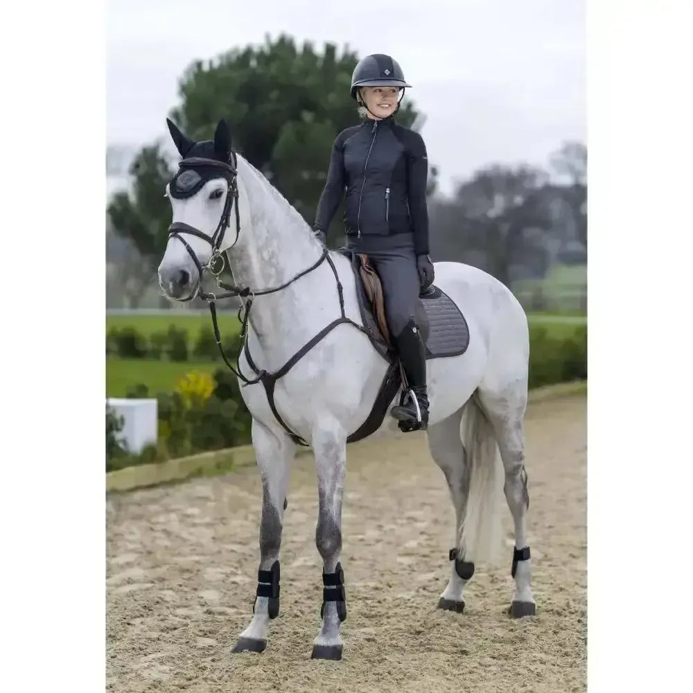 LeMieux Le Cool Grip EuroJump Pad Grey Grey One Saddle Pads