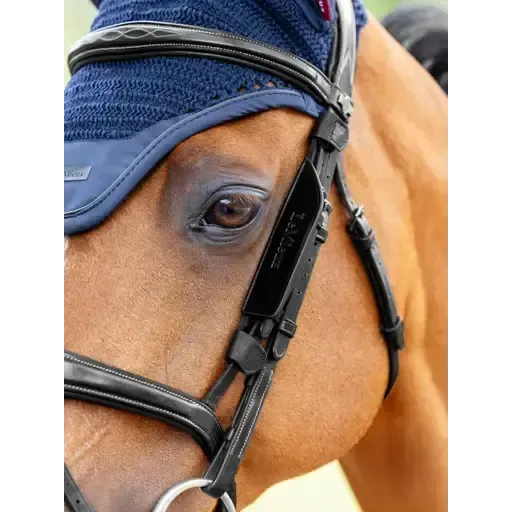 LeMieux Leather Bridle Blinkers Black Black Cob Blinkers