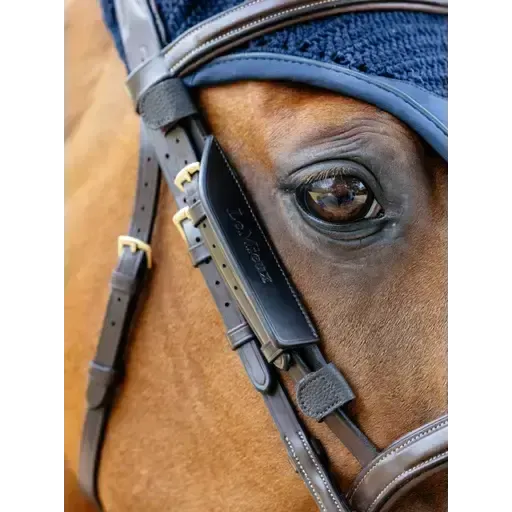LeMieux Leather Bridle Blinkers Brown Brown Cob Blinkers