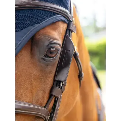LeMieux Leather Bridle Blinkers Havanna Havana Cob Blinkers