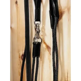 LeMieux Leather Draw Reins Black Black One Size Draw Reins