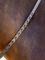 LeMieux Leather Laced Reins Black/ Silver Pony Black/Silver Laced Reins
