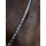 LeMieux Leather Laced Reins Brown/ Silver Pony Brown/Silver Laced Reins