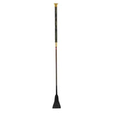 Black lemieux legrip jumping whip with gold accents and light polycarbon shaft in sleek tapered design