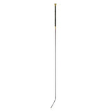 Black lemieux legrip schooling whip with gold handle and tip featuring ultra light polycarbon shaft curved design