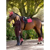 Lemieux Loire Classic Close Contact Square Cranberry Cranberry Small/Medium Saddle Pads