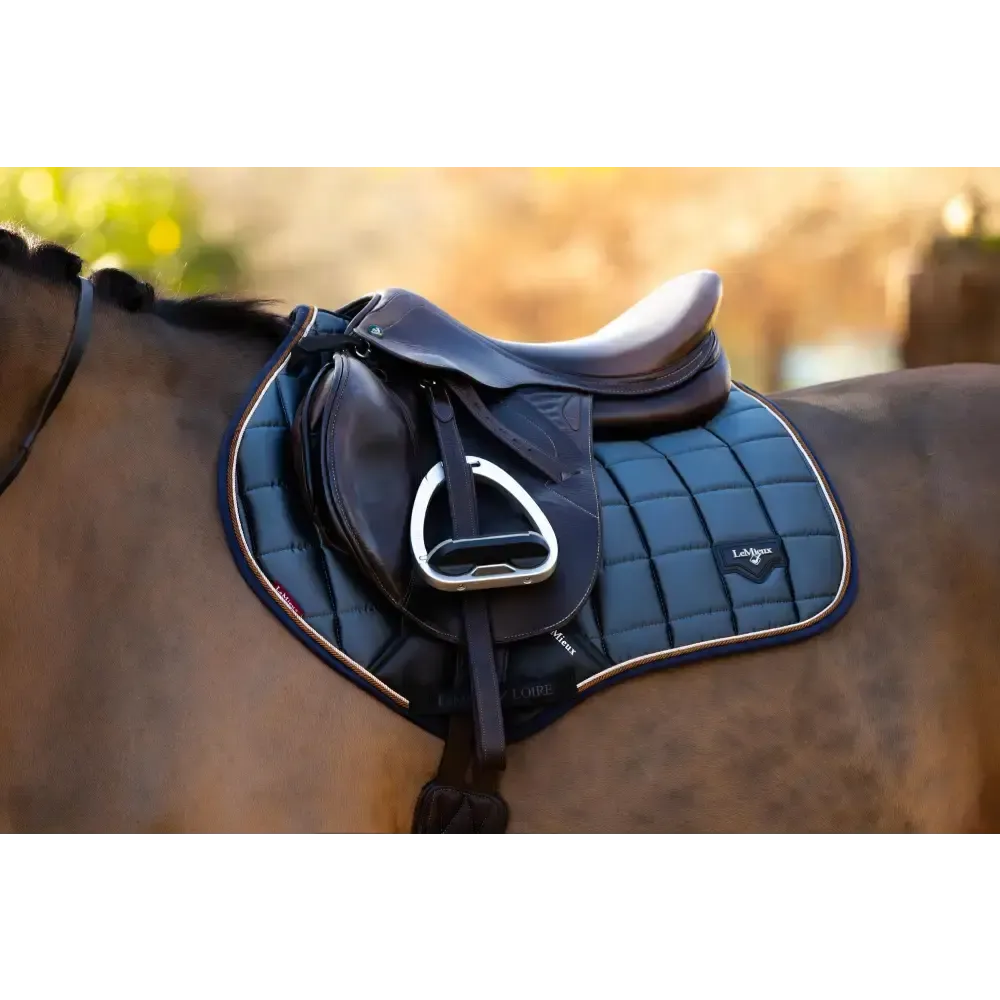 Lemieux Loire Classic Close Contact Square Petrol Small/Medium Petrol Saddle Pads