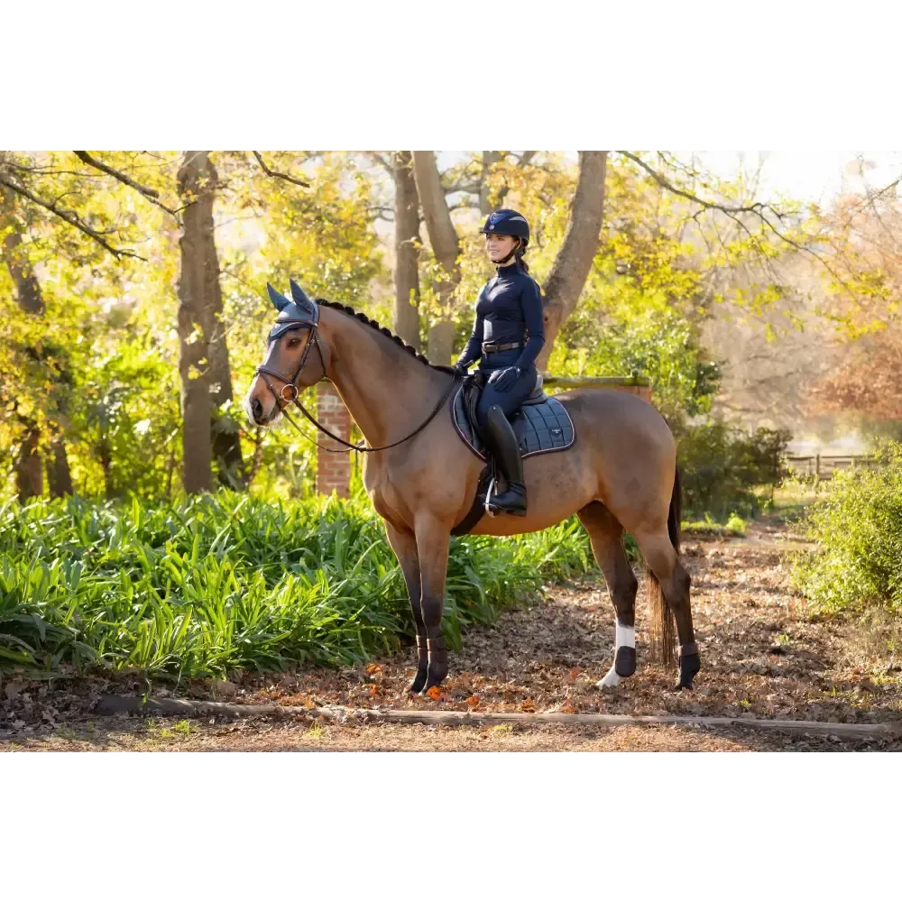 Lemieux Loire Classic Close Contact Square Petrol Small/Medium Petrol Saddle Pads