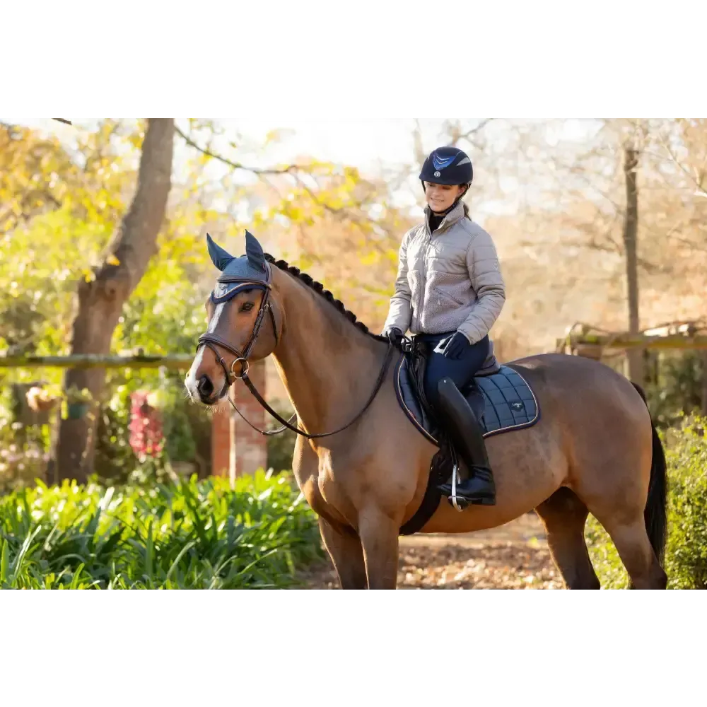 Lemieux Loire Classic Close Contact Square Petrol Small/Medium Petrol Saddle Pads