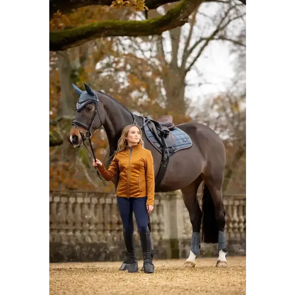 Lemieux Loire Classic Close Contact Square Petrol Small/Medium Petrol Saddle Pads