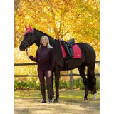 Lemieux Loire Classic Dressage Square Cranberry Cranberry Small/Medium Dressage Saddle Pads
